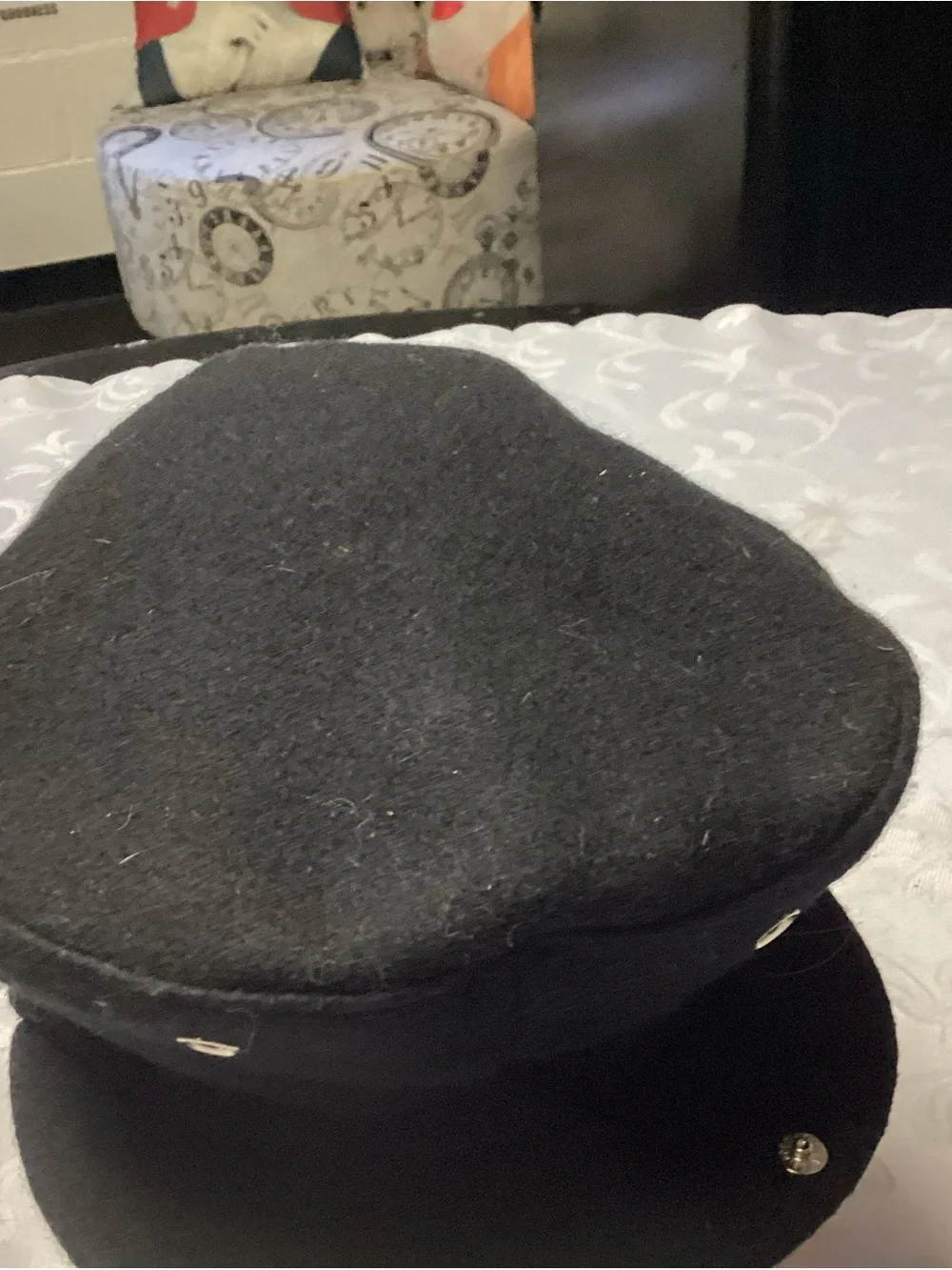 Classic Black Wool Newsboy Cap - Men's Accessory BAILEY. HATS. VINTAGE. a UNISEX